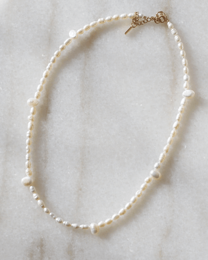 18K Gold Plated - Handmade Fresh Water Pearl Necklace