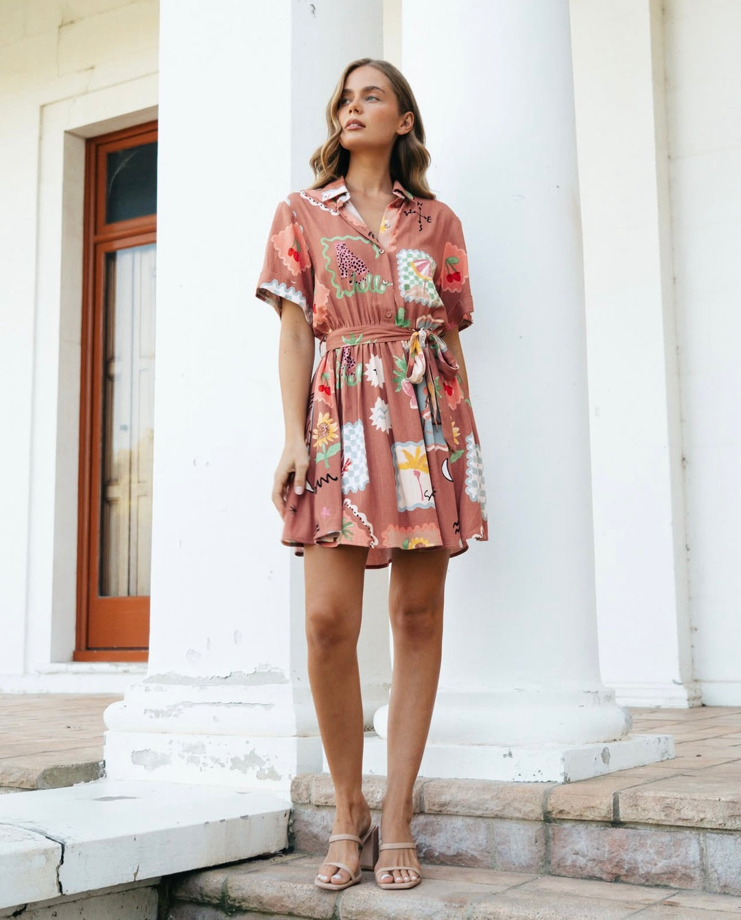 Alora Mini Shirt Dress