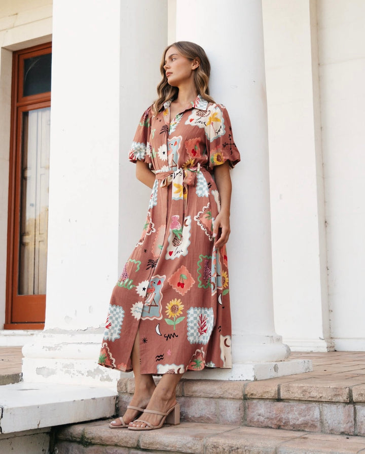 Alora Maxi Shirt Dress
