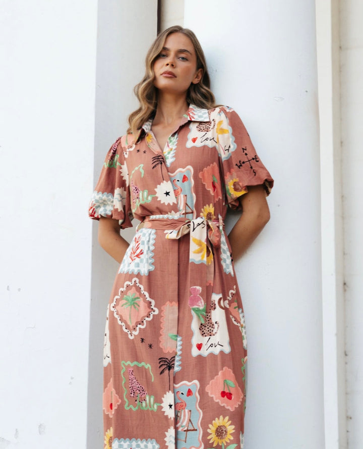 Alora Maxi Shirt Dress