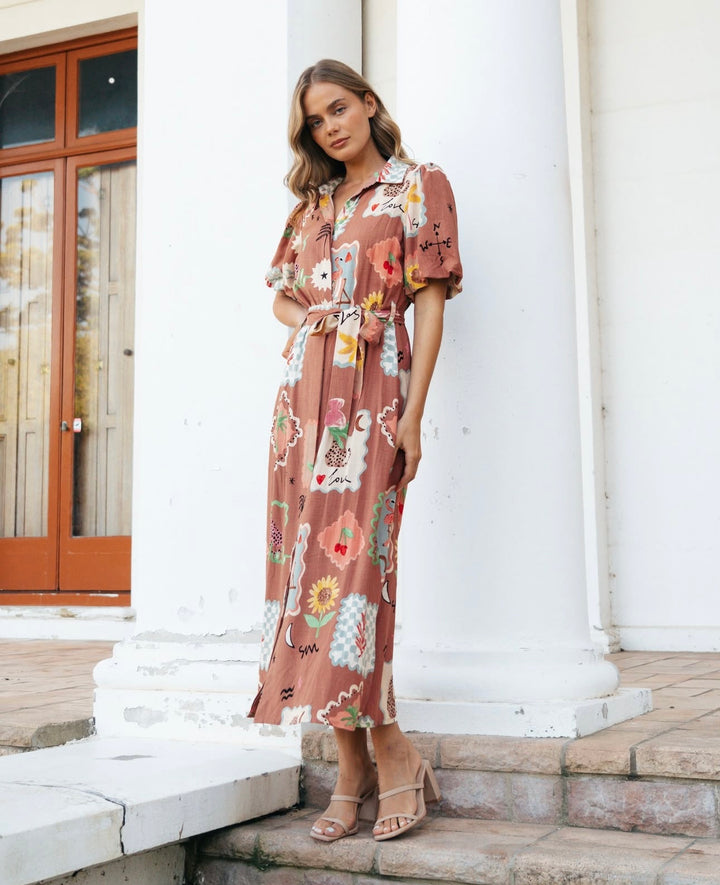 Alora Maxi Shirt Dress