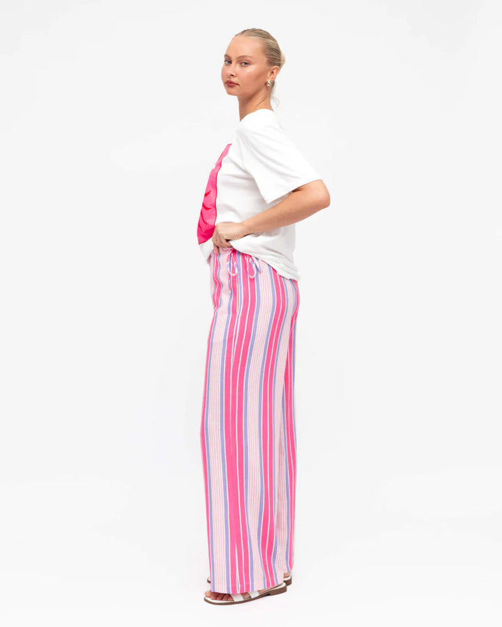Pink Stripe Long Pants