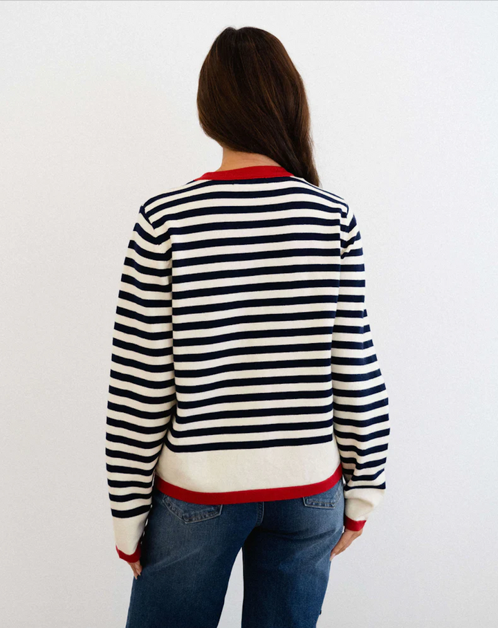 Classic stripe Knit Cardigan