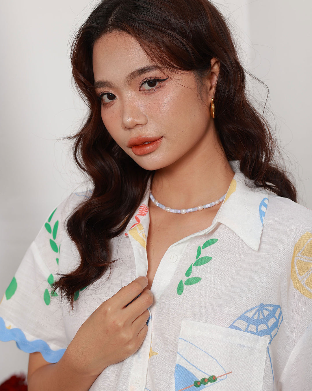 18K Gold Plated - Handmade Fresh pearl beaded necklace