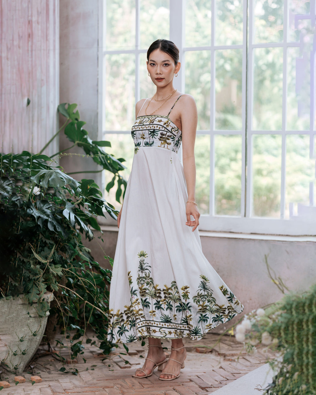 Palm Tree Maxi Dress