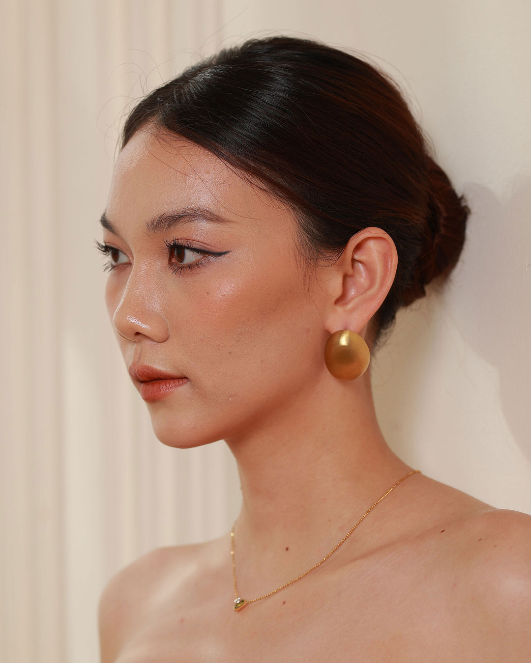 18k Gold Plated - Mia Vintage Inspired Stud Earrings