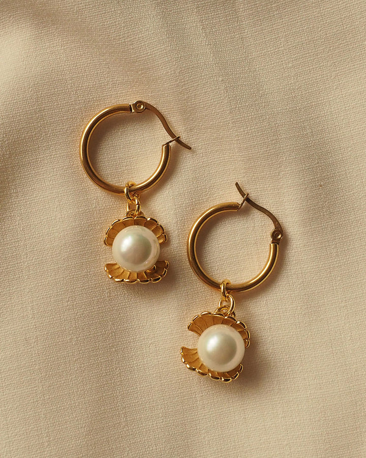 18k gold plated - Jules Hoop Earrings - Katherynloche