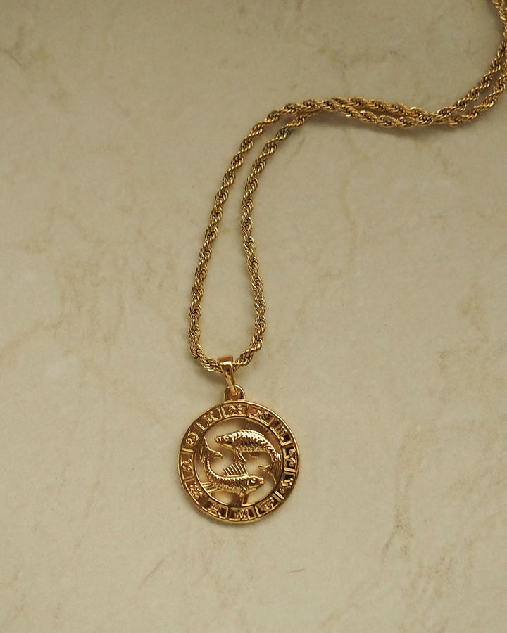 Zodiac Necklace (Rope Chain) - Katherynloche