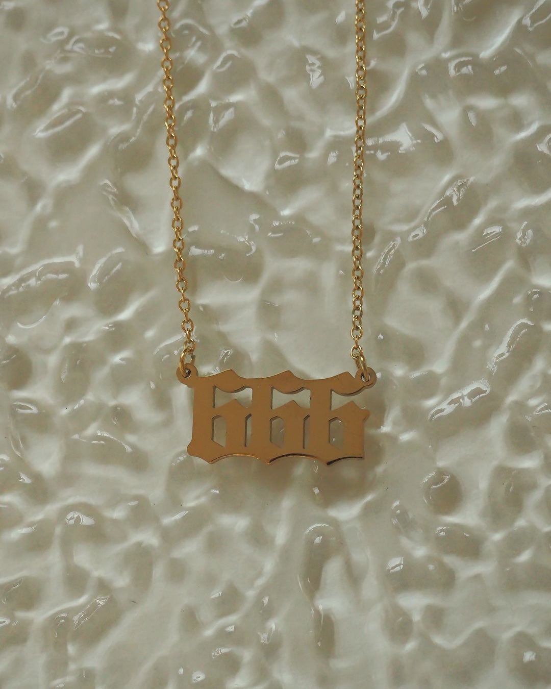 18k gold plated - Angel number necklace - Katherynloche