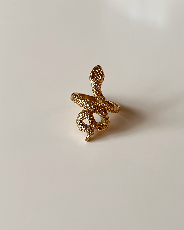 18K GOLD PLATED - Serpent GOLD RING - Katherynloche