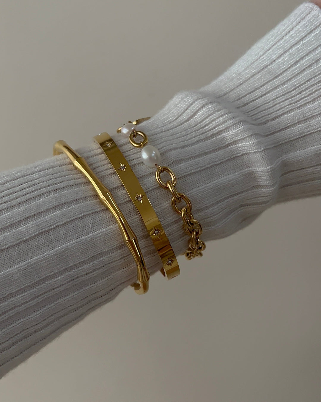 18K gold plated - Stardust Bangle - Katherynloche