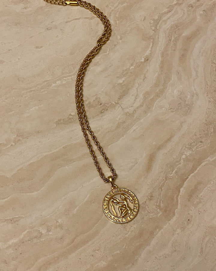 Zodiac Necklace (Rope Chain) - Katherynloche