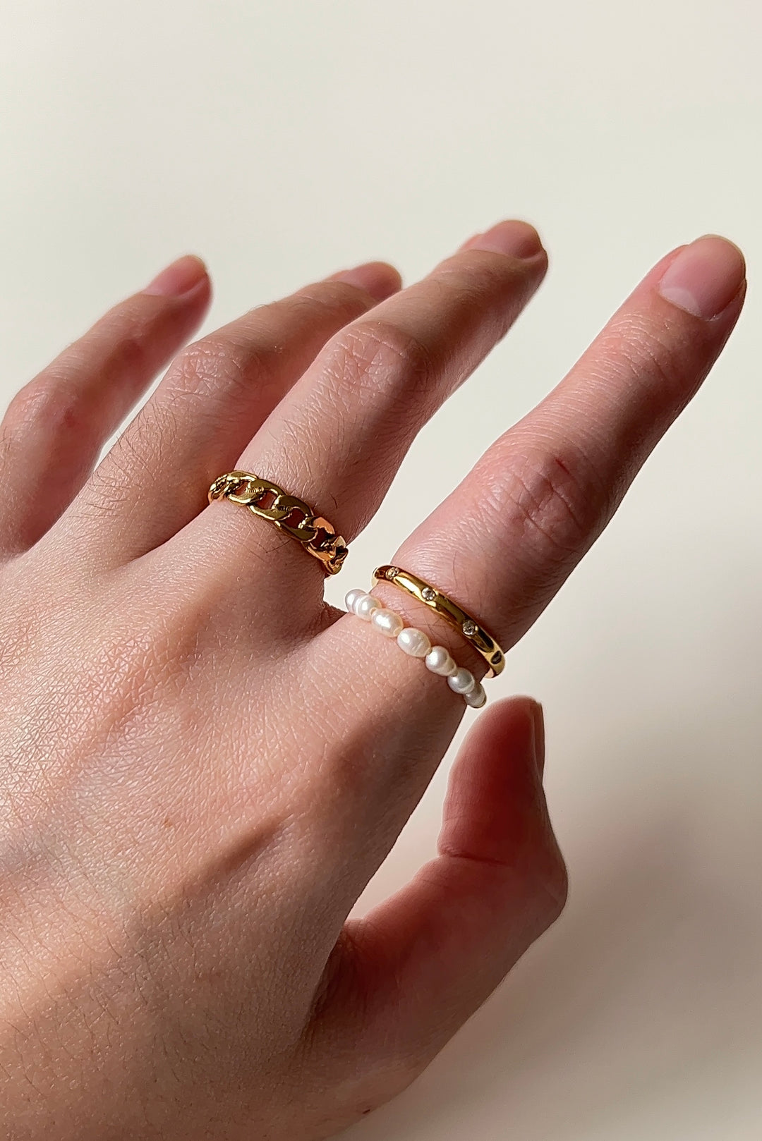 18k gold plated - Pearl ring - Katherynloche