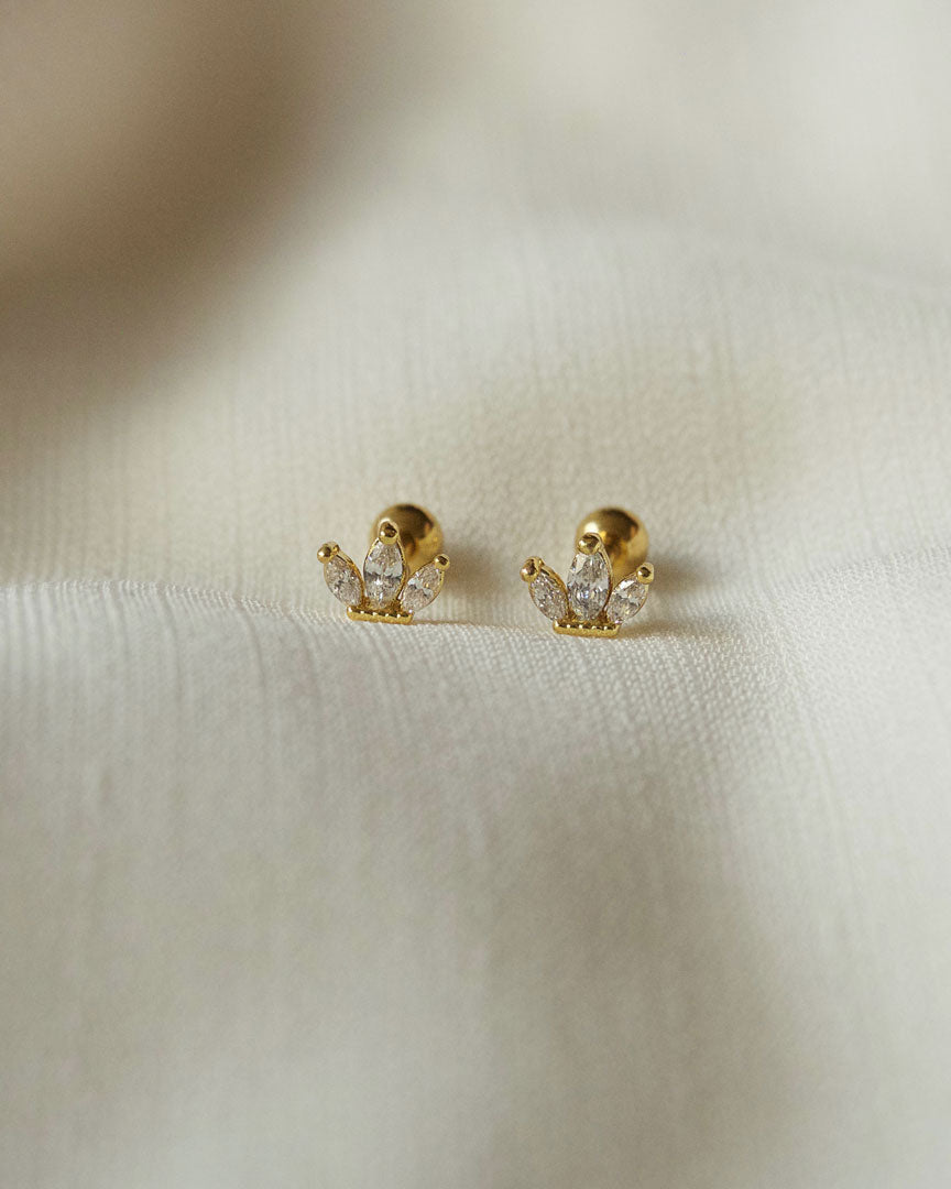 Baby girl gold hot sale stud earrings