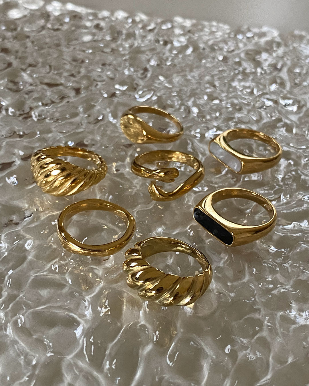 18K gold plated -  Samara Gold Ring (2 Styles) - Katherynloche