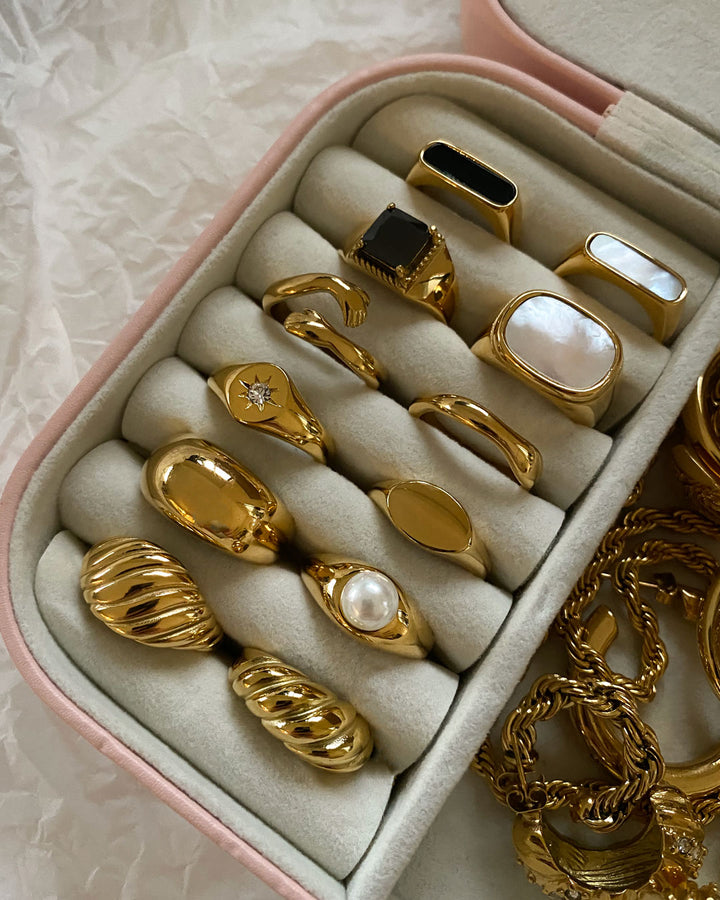 18K gold plated -  Samara Gold Ring (2 Styles) - Katherynloche