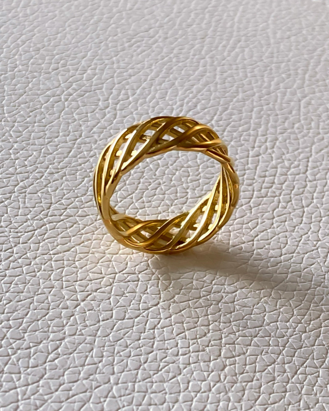 18k gold plated - Mesh gold ring - Katherynloche