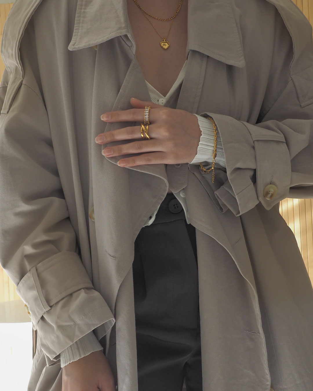 18K gold plated - Kailas CZ Gold Ring - Katherynloche