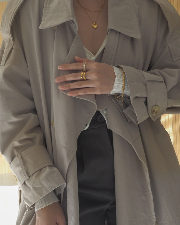 18K gold plated - Kailas CZ Gold Ring - Katherynloche