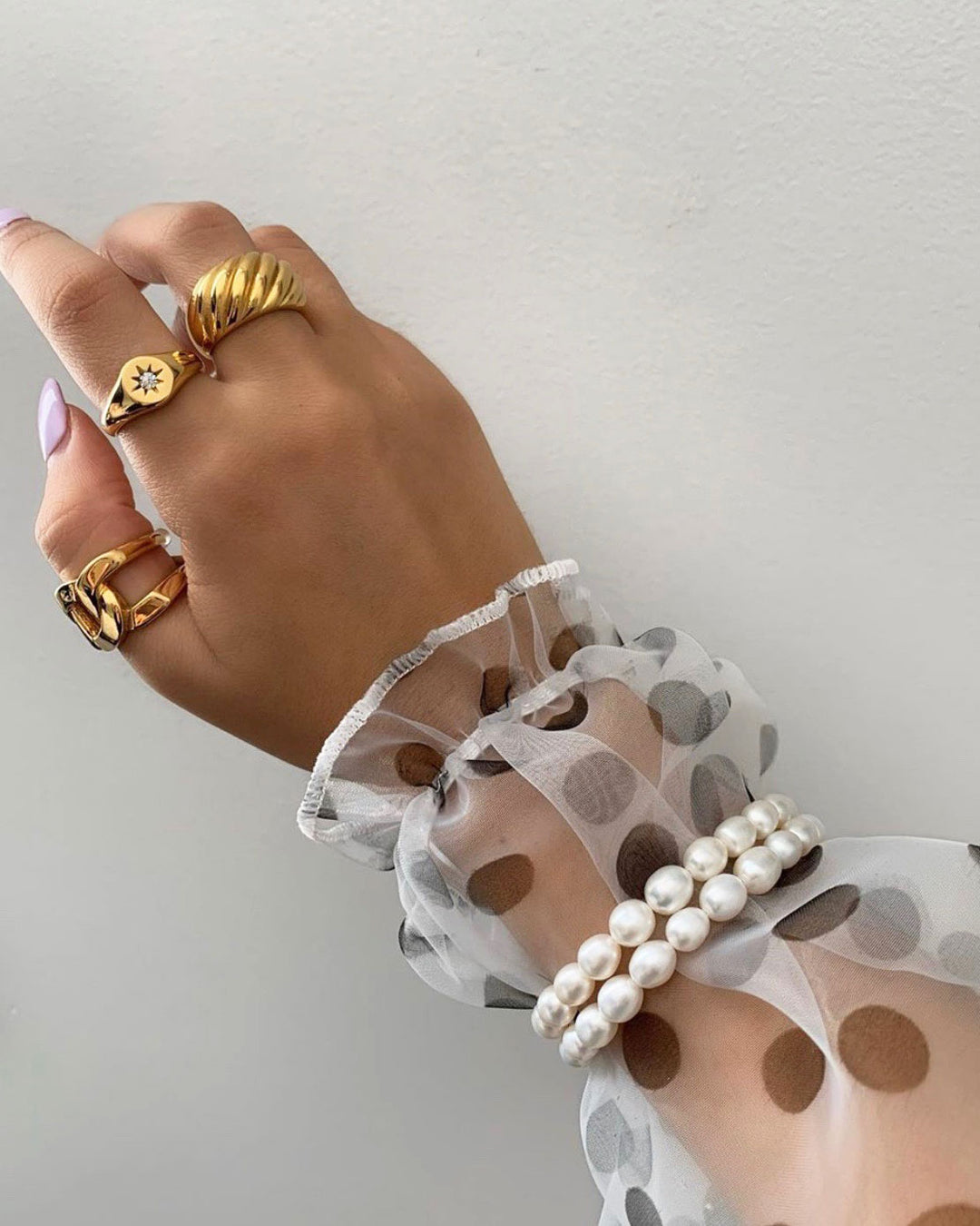 18k Gold Plated - Vega Signet Ring - Katherynloche