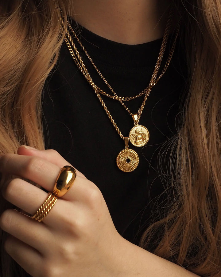 18K gold plated -   Angel Pendant Necklace - Katherynloche