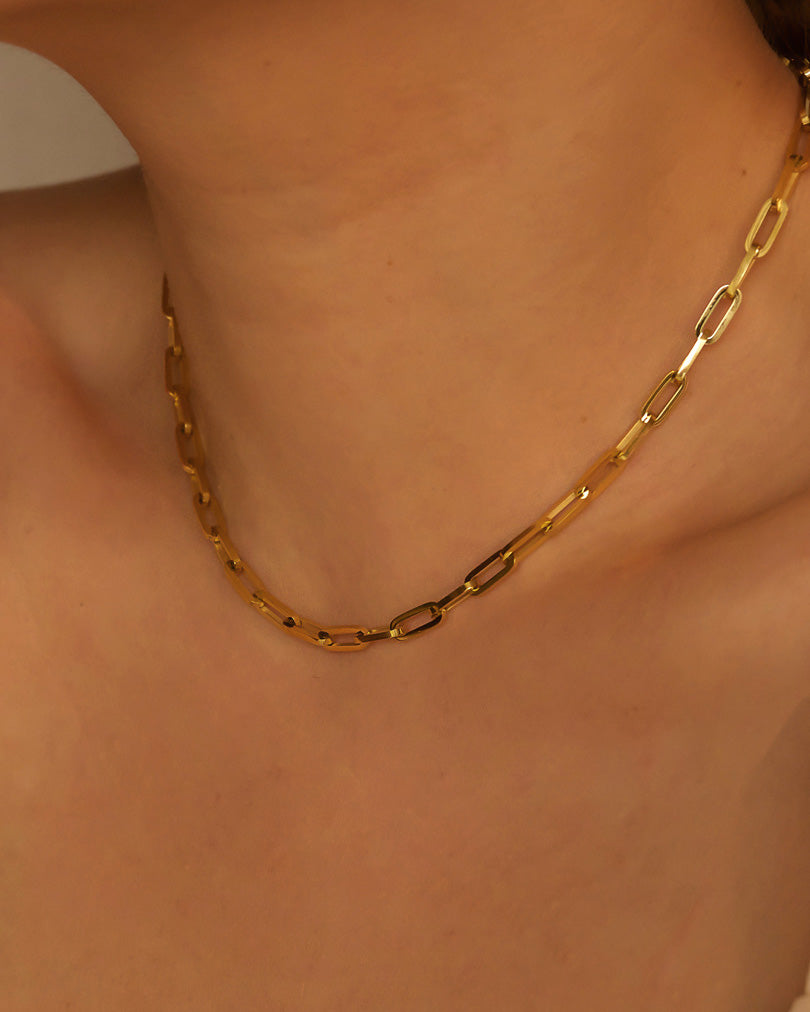 18k gold plated - Bamhi Link Chain Necklace - Katherynloche
