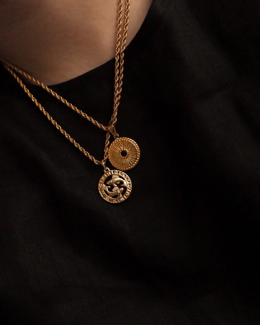 Zodiac Necklace (Rope Chain) - Katherynloche