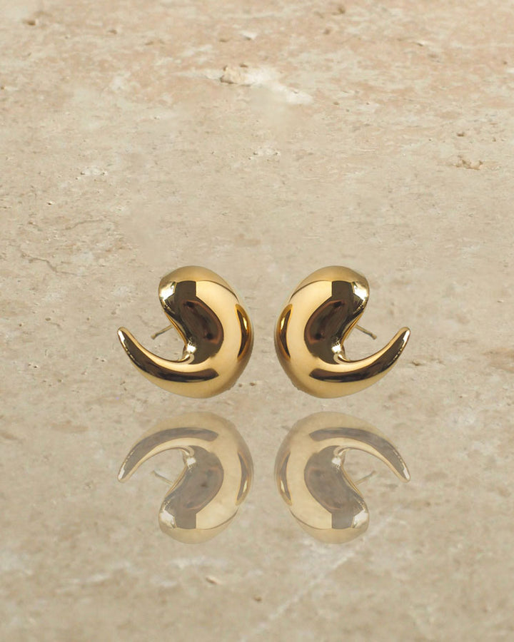 18k Gold Plated - Kai Vintage Inspired Stud Earrings