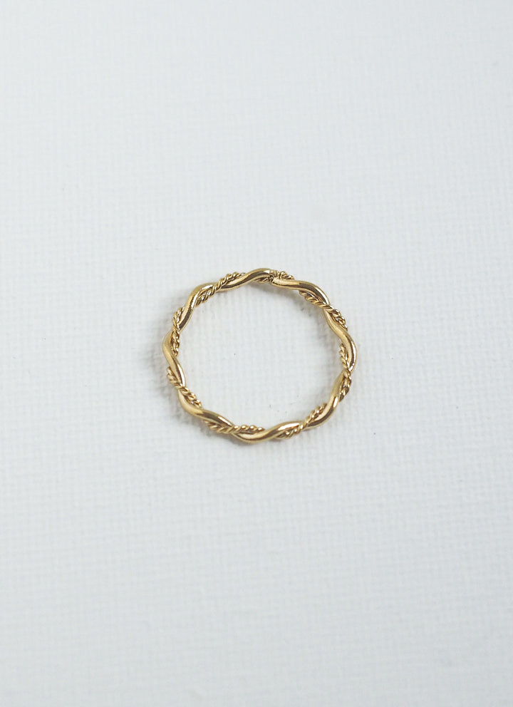 18k Gold Plated - Entwined Gold Ring