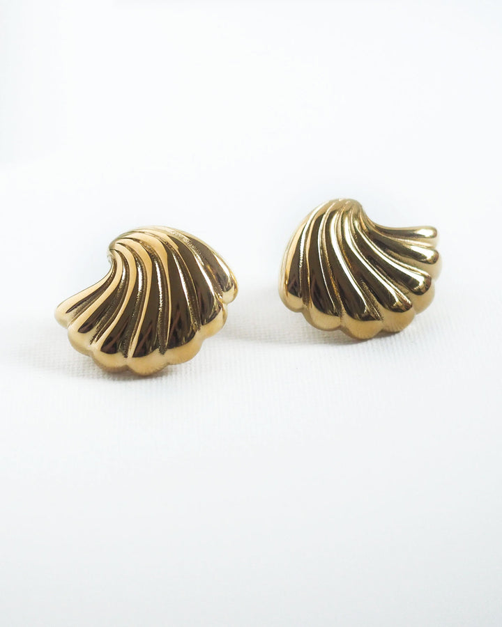 18k Gold Plated - Vintage Inspired Wing Stud Earrings