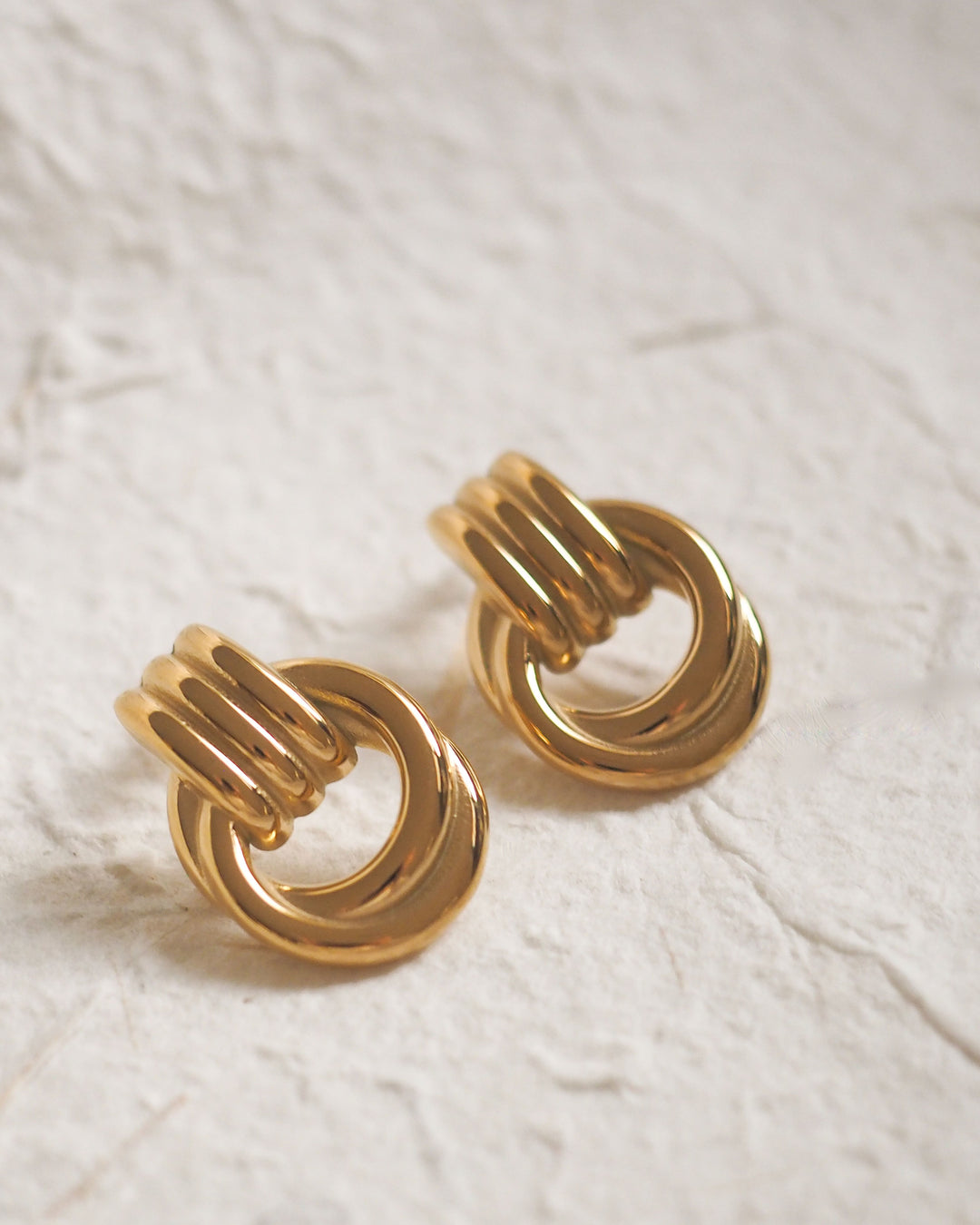 18k Gold Plated - Aurelia Gold Stud Earrings