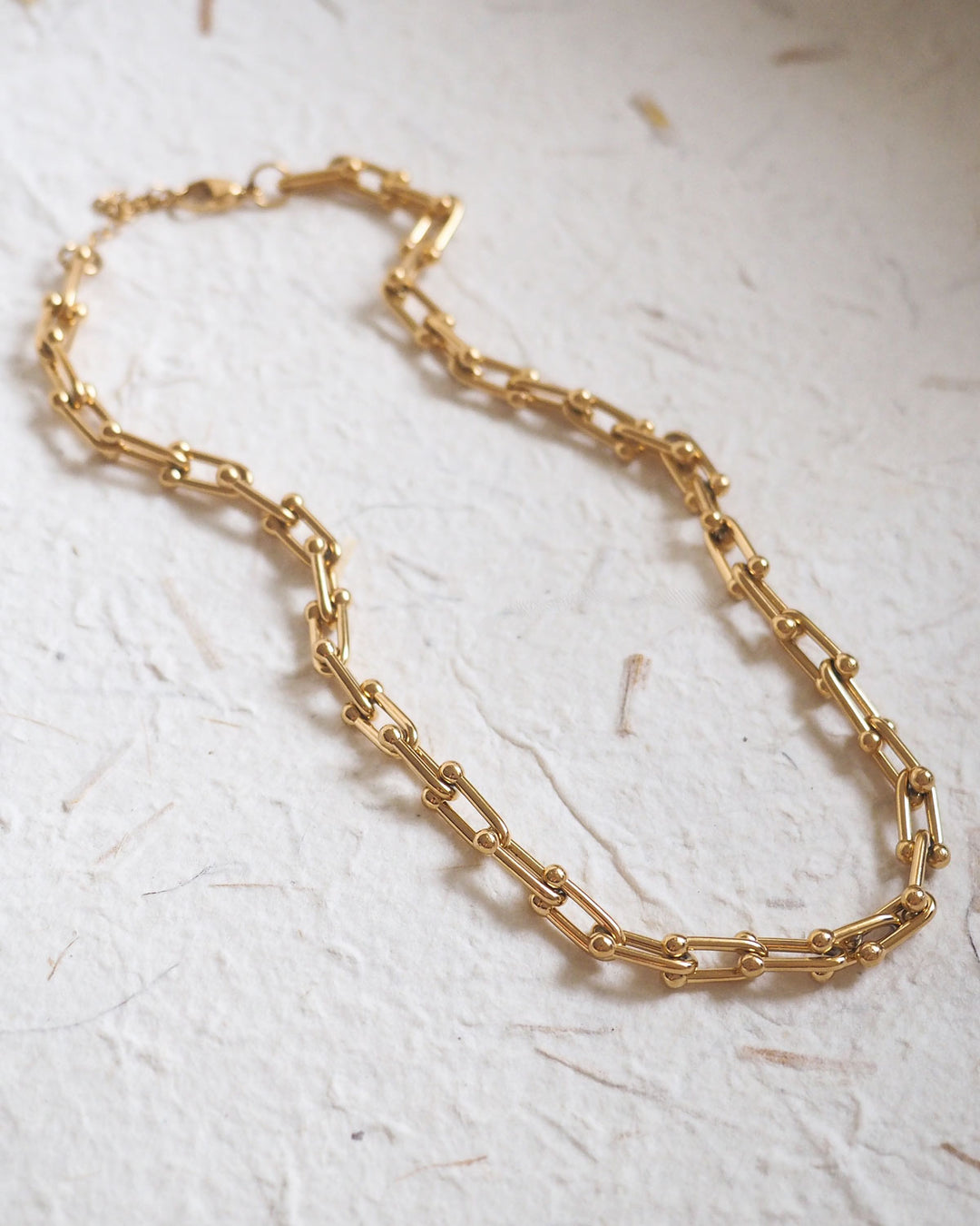 18k Gold Plated - DYO Gauge Link Necklace (Chain Only)