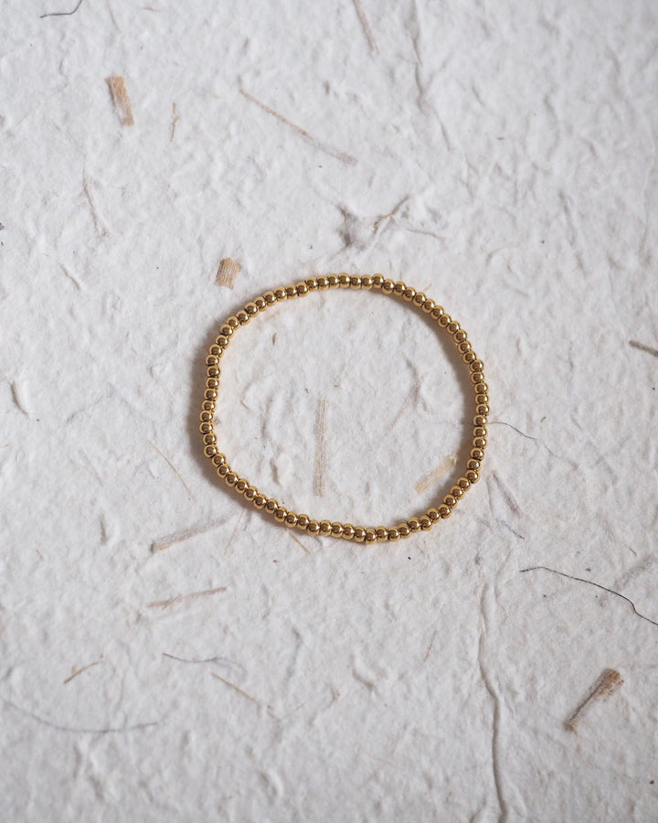 18K Gold Plated - Beaded Bracelet