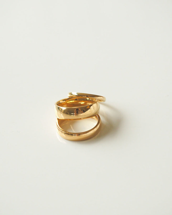 18K GOLD PLATED - CLASSIC GOLD RING BAND - Katherynloche