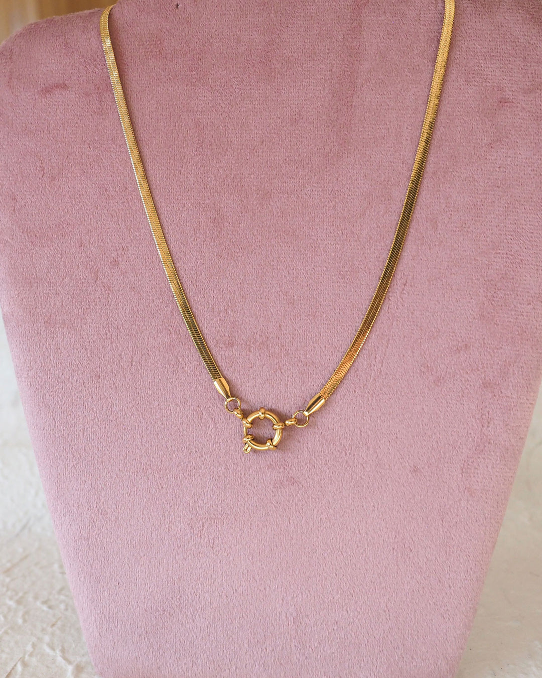 18k Gold Plated - DYO Spring Ring Clasp Necklace (Chain only)