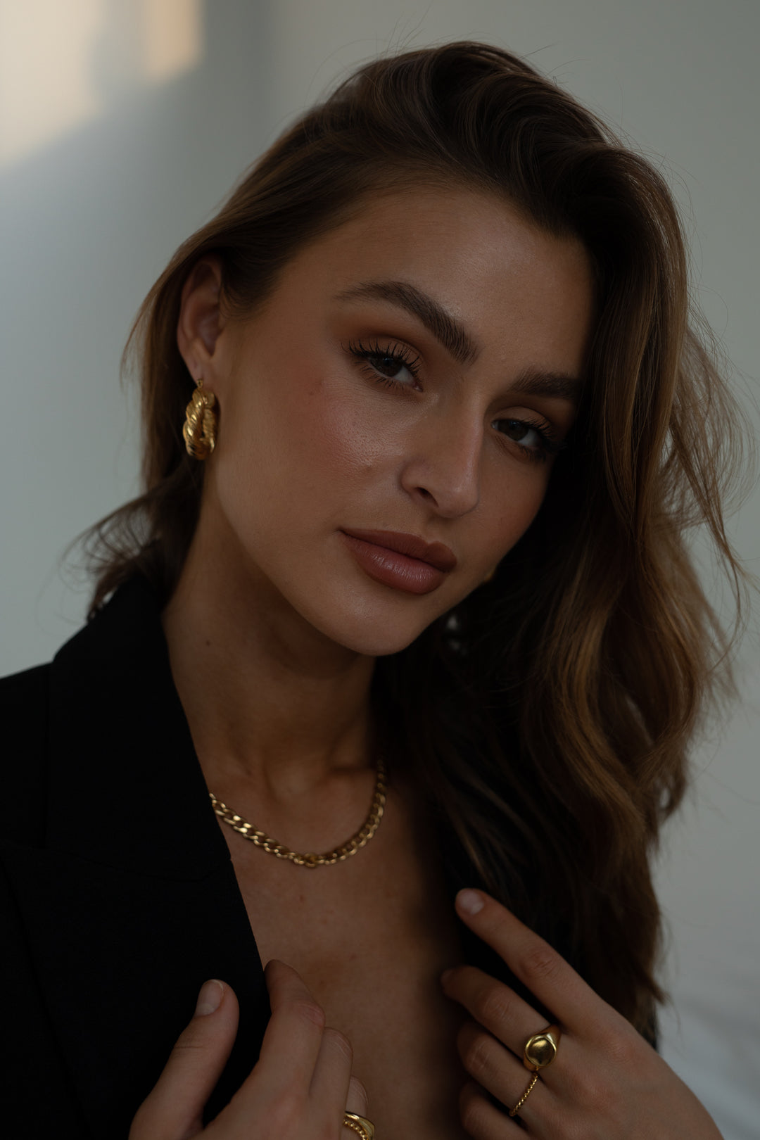 18K Gold Plated - Valeria Hoop Earrings