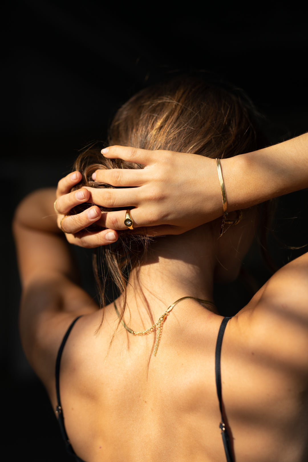 18K Gold Plated - Vega Signet Ring