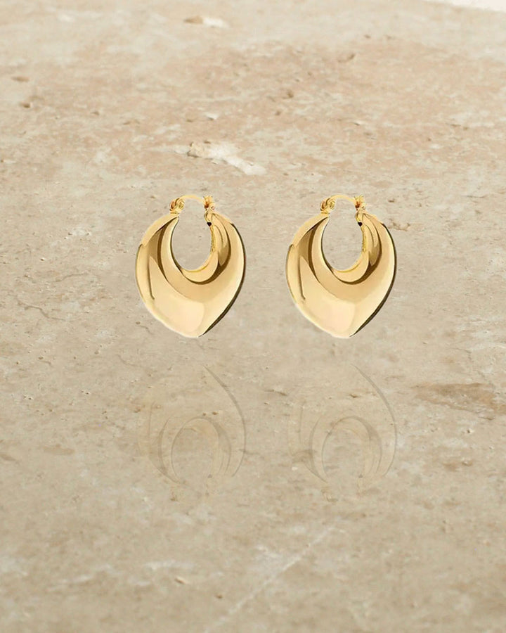 18K GOLD PLATED - GOLD DEIA EARRINGS - Katherynloche