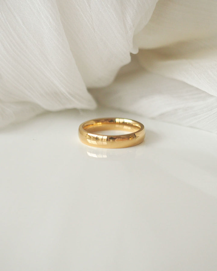 18K GOLD PLATED - CLASSIC GOLD RING BAND - Katherynloche