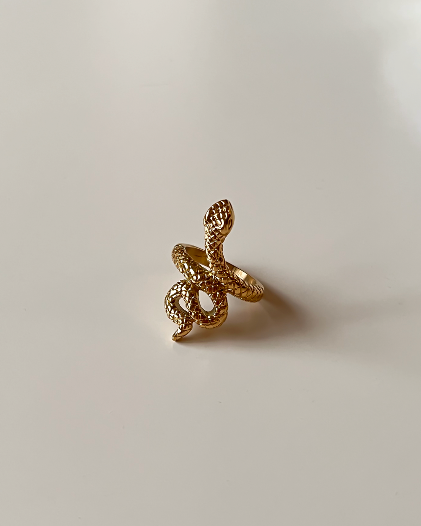 18K GOLD PLATED - Serpent GOLD RING - Katherynloche