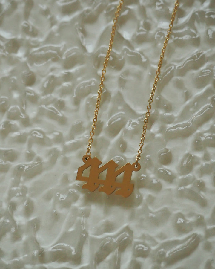 18k gold plated - Angel number necklace - Katherynloche