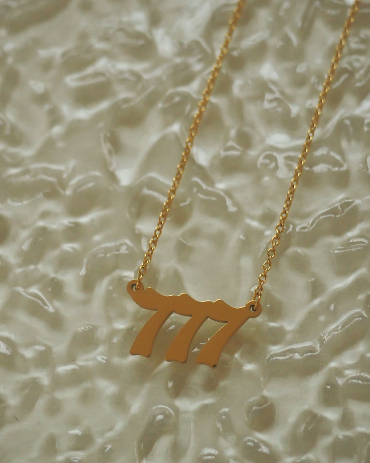 18k gold plated - Angel number necklace - Katherynloche