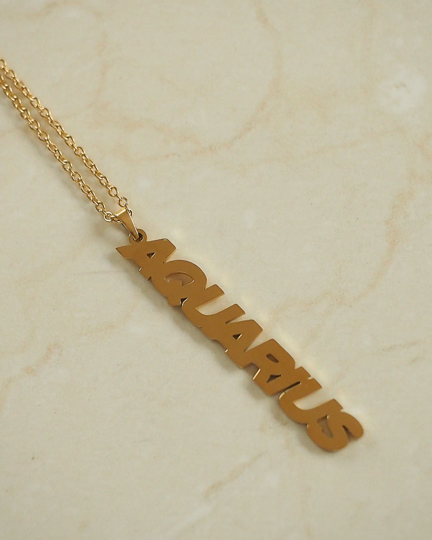 18K Gold Plated -  Maje Zodiac Gold Necklace - Katherynloche