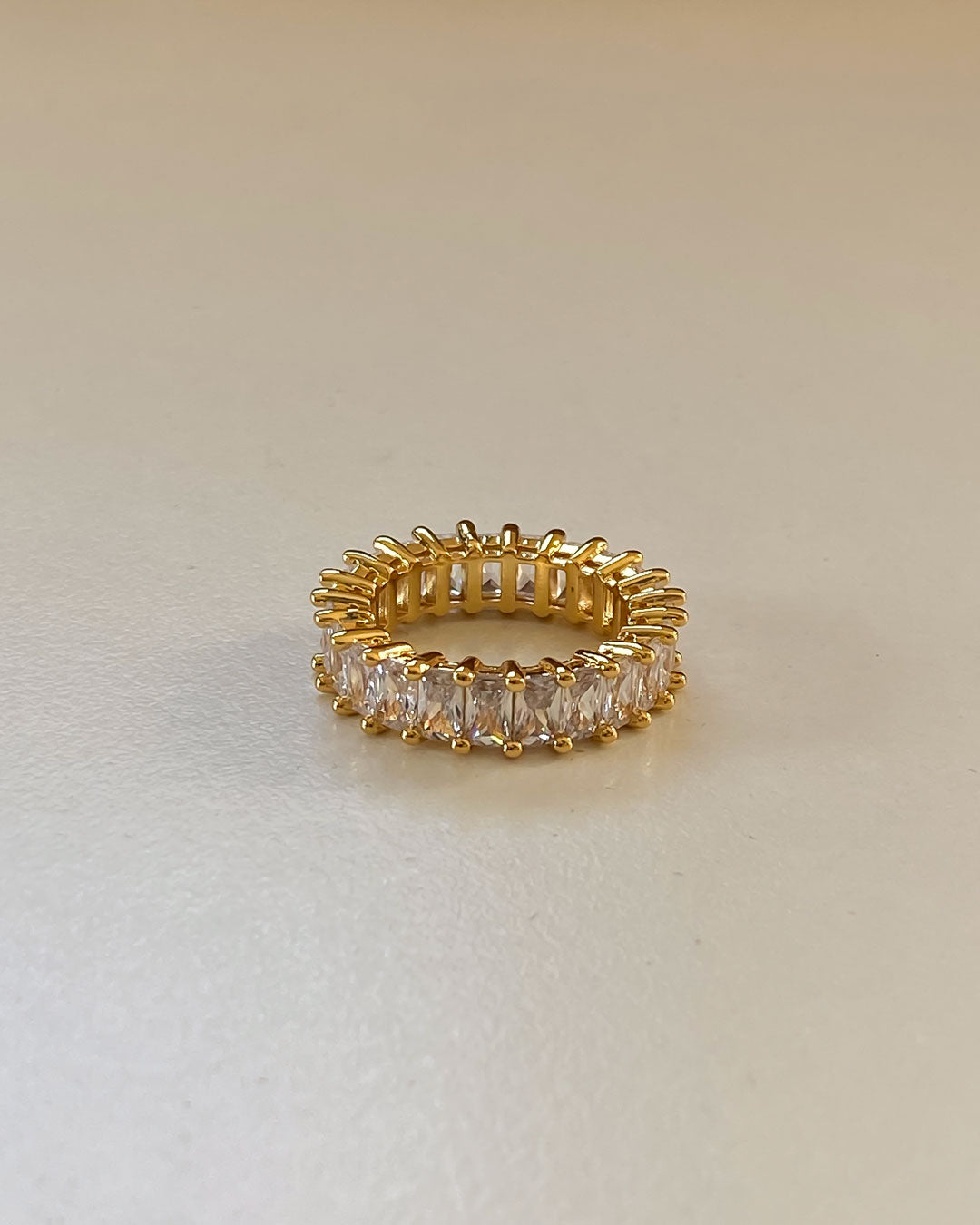 18K gold plated - Kailas CZ Gold Ring - Katherynloche