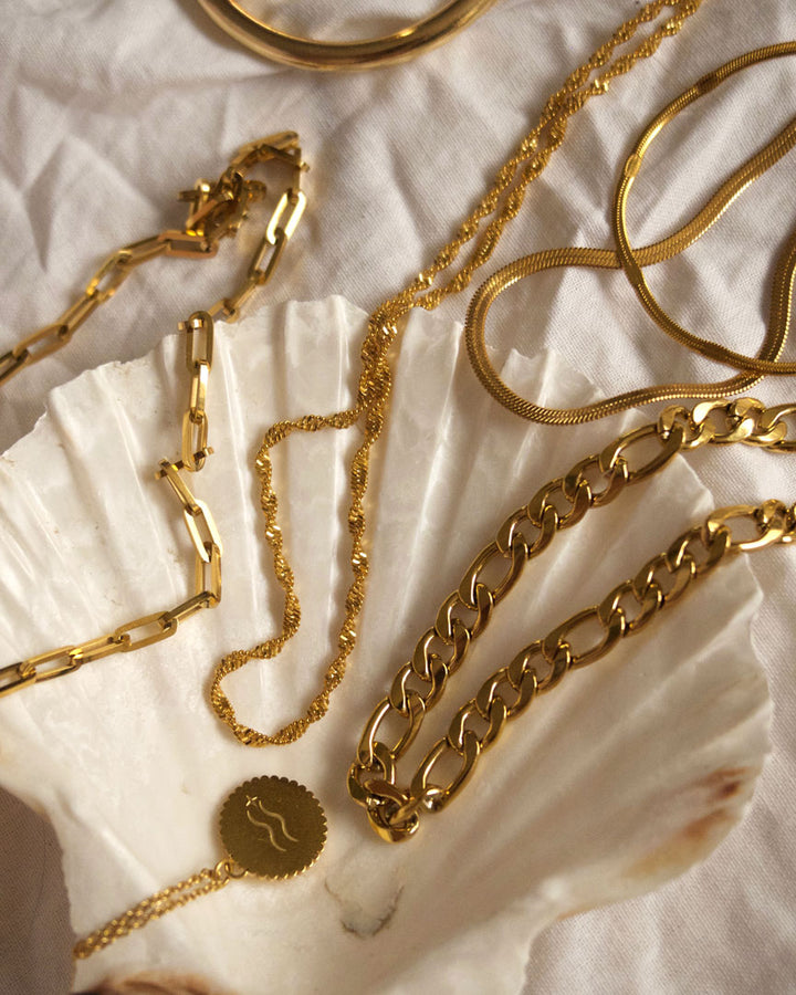 18k gold plated - Aurore Gold Snake Chain - Katherynloche