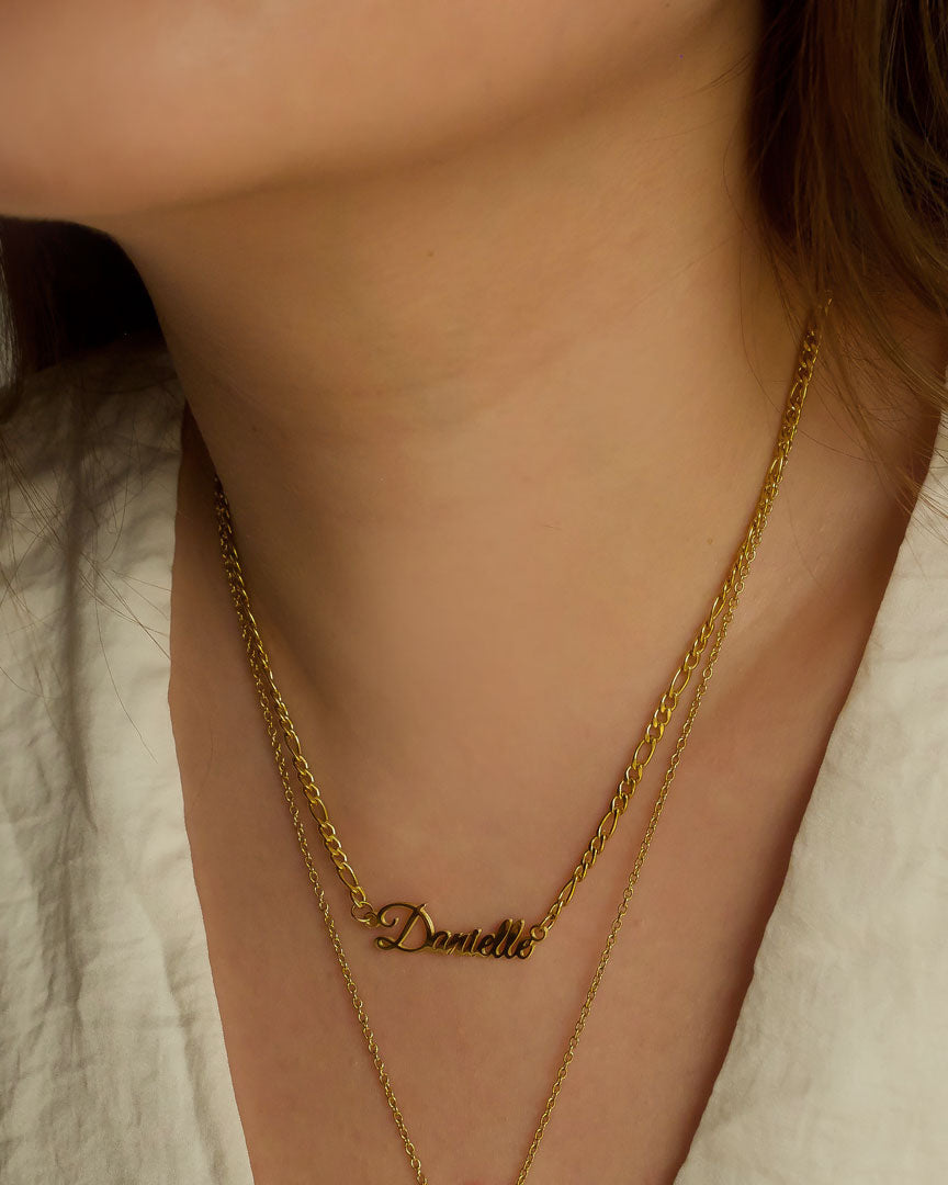 18k gold plated -  The Nameplate Personalised Necklace (Made to Order) - Katherynloche