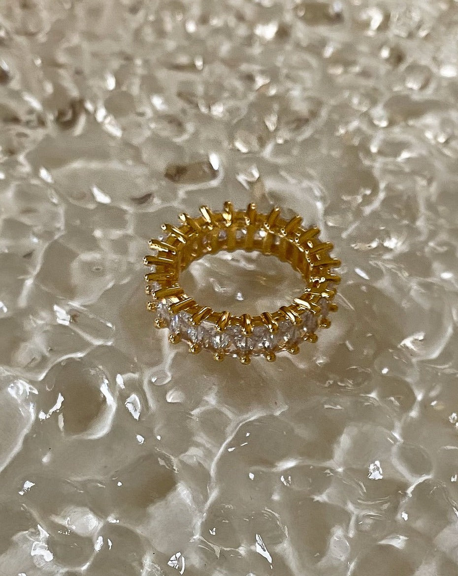 18K gold plated - Kailas CZ Gold Ring - Katherynloche