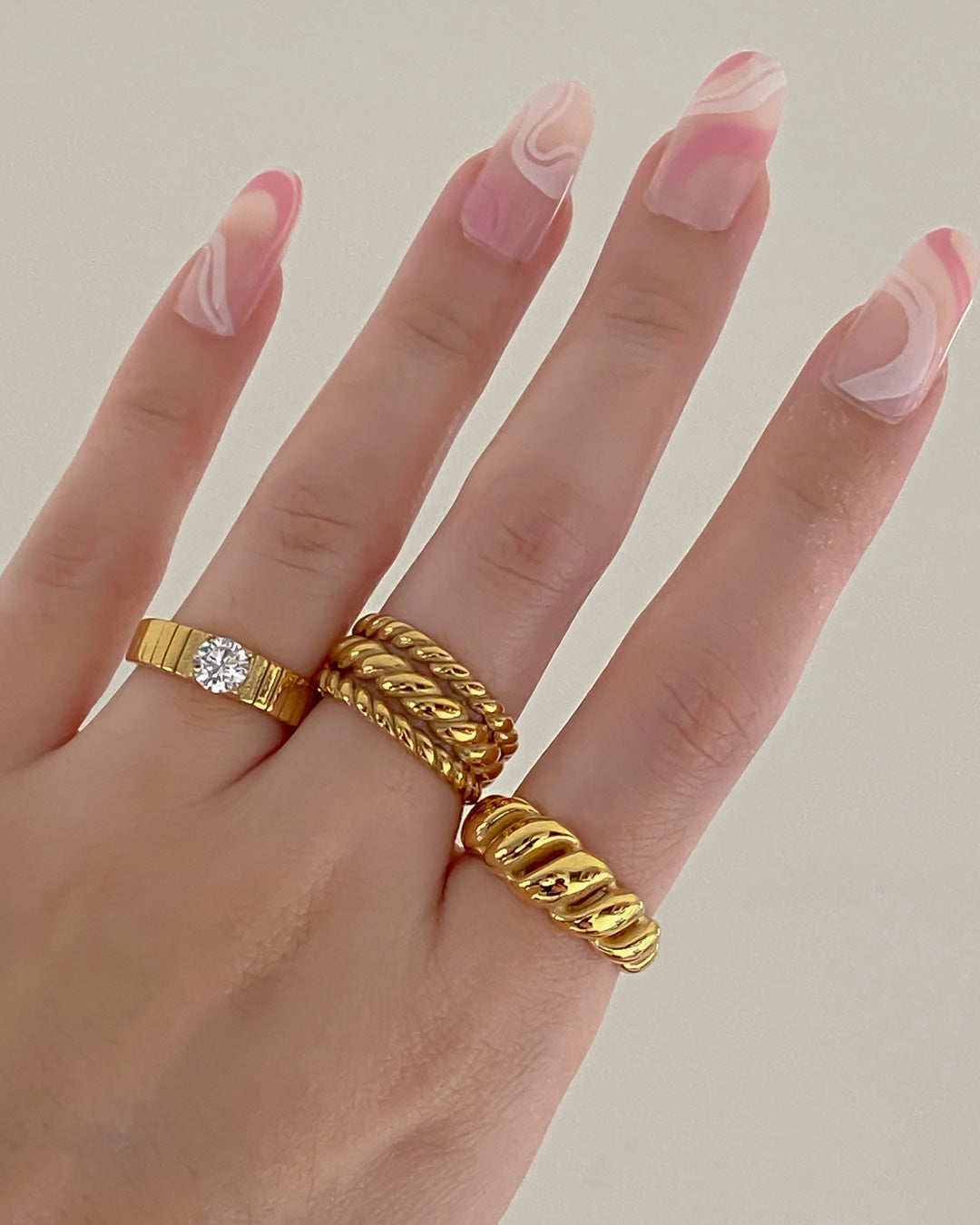 Gold plated - Dancia Gold ring - Katherynloche