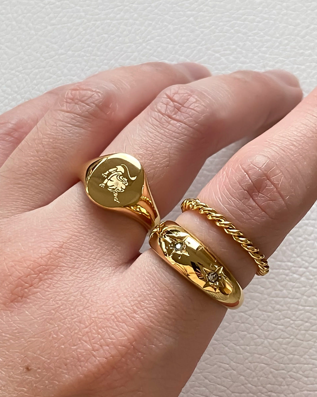 18K gold plated - Zodiac Ring (pre-order) - Katherynloche