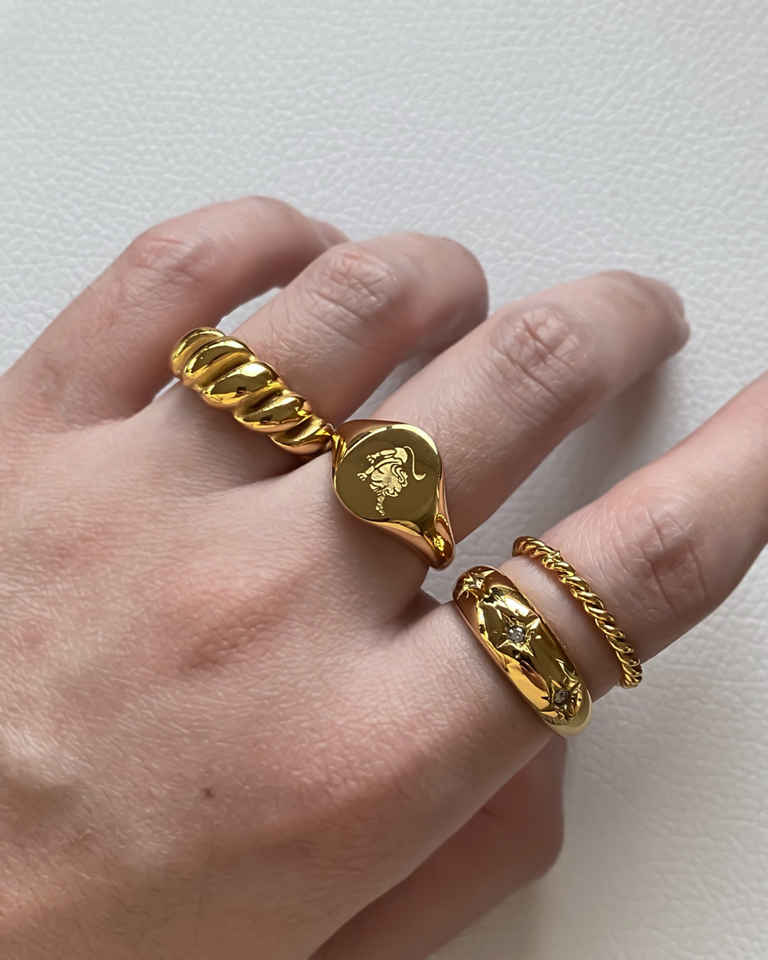 18K gold plated - Zodiac Ring (pre-order) - Katherynloche